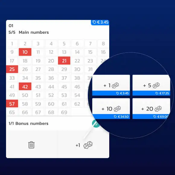 Step 5 – Alternatively, Use Quick Pick to Select Your Lottery Numbers for You